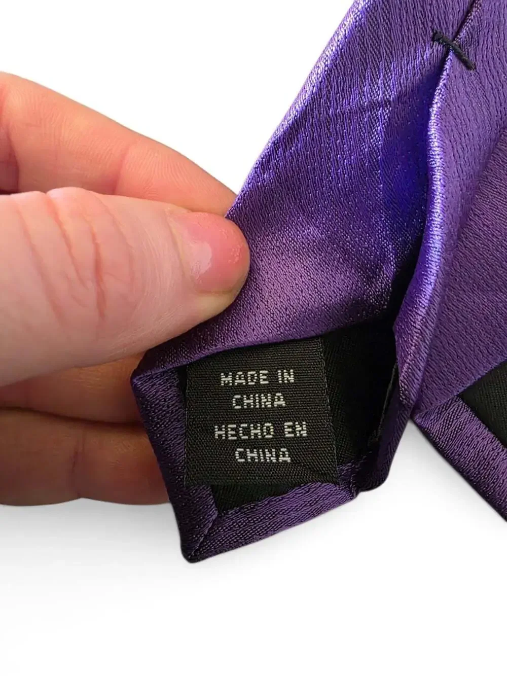 Structure Mens Purple Necktie Satin Jacquard Textured Formal Skinny Tie